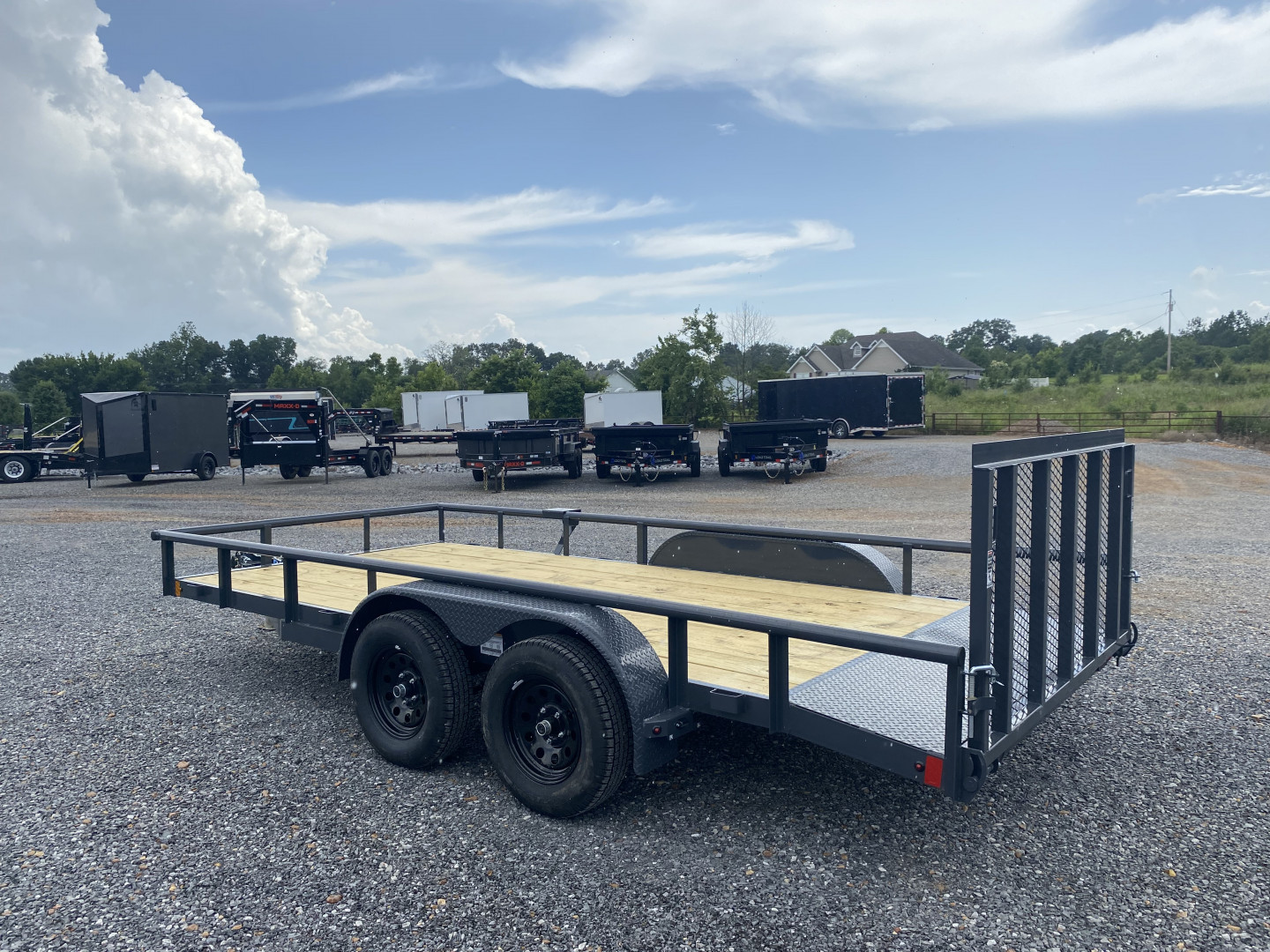 New 2025 Lamar 83"X16' 7K Utility Trailer