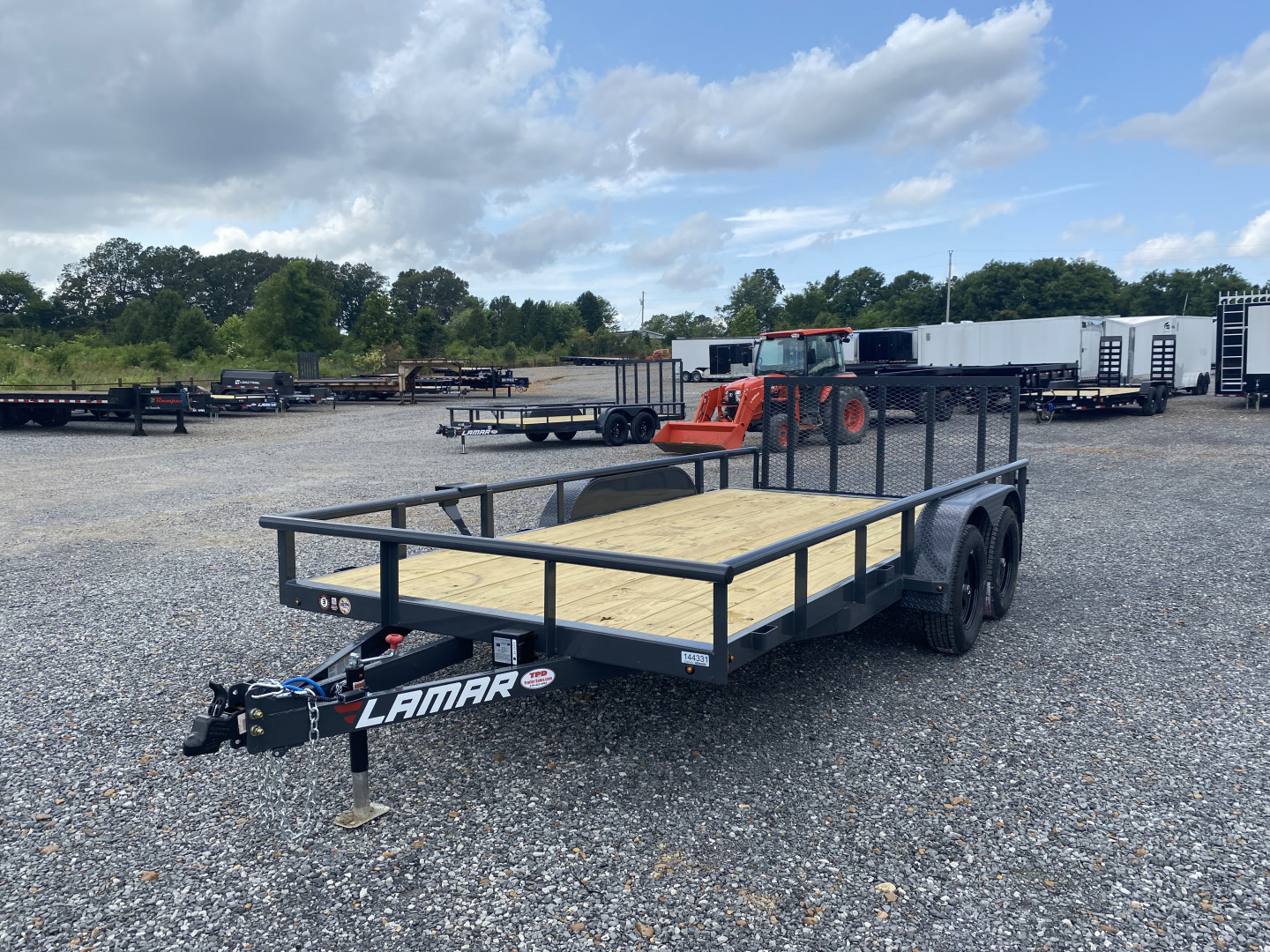 New 2025 Lamar 83"X16' 7K Utility Trailer