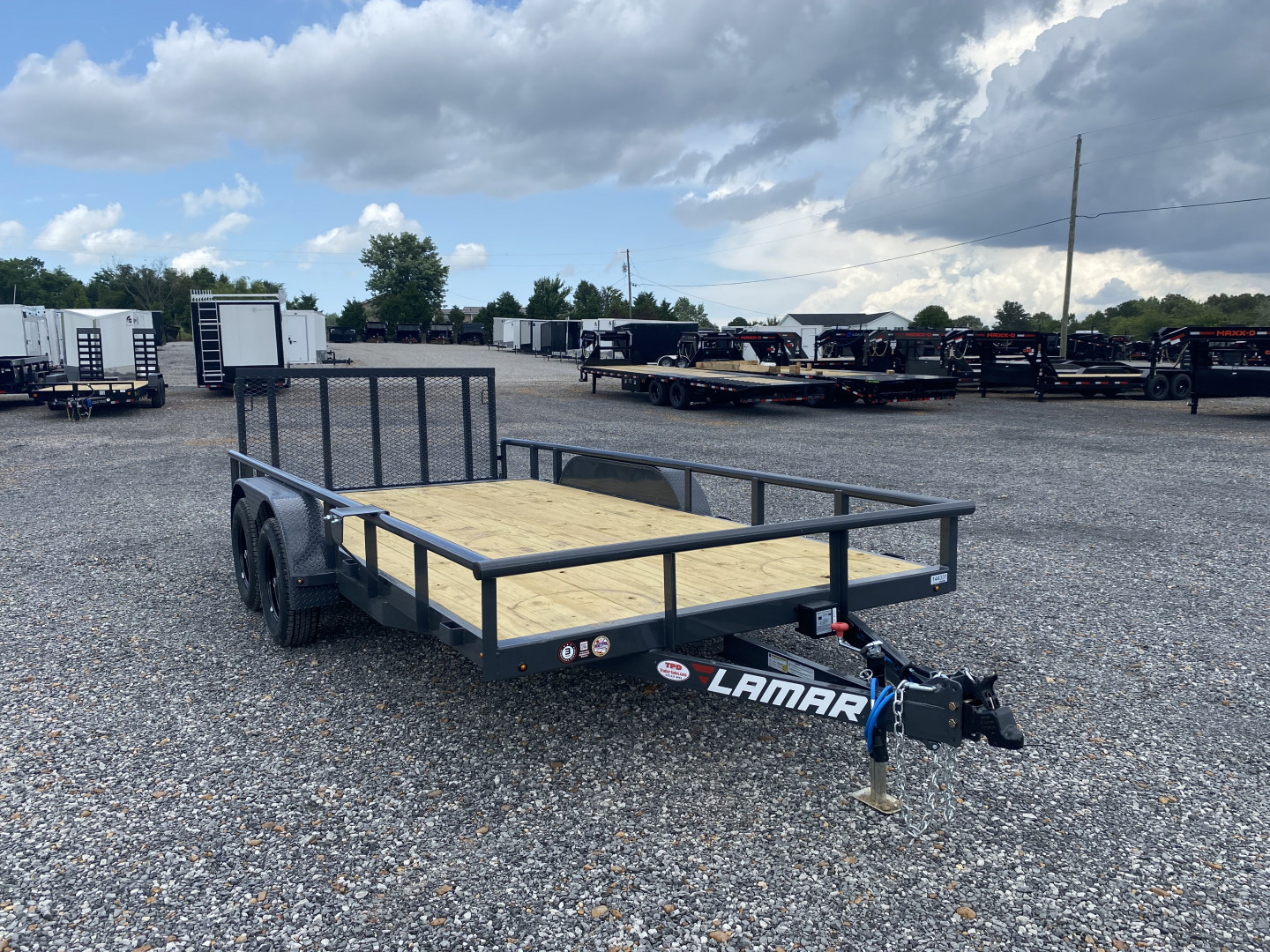 New 2025 Lamar 83"X16' 7K Utility Trailer