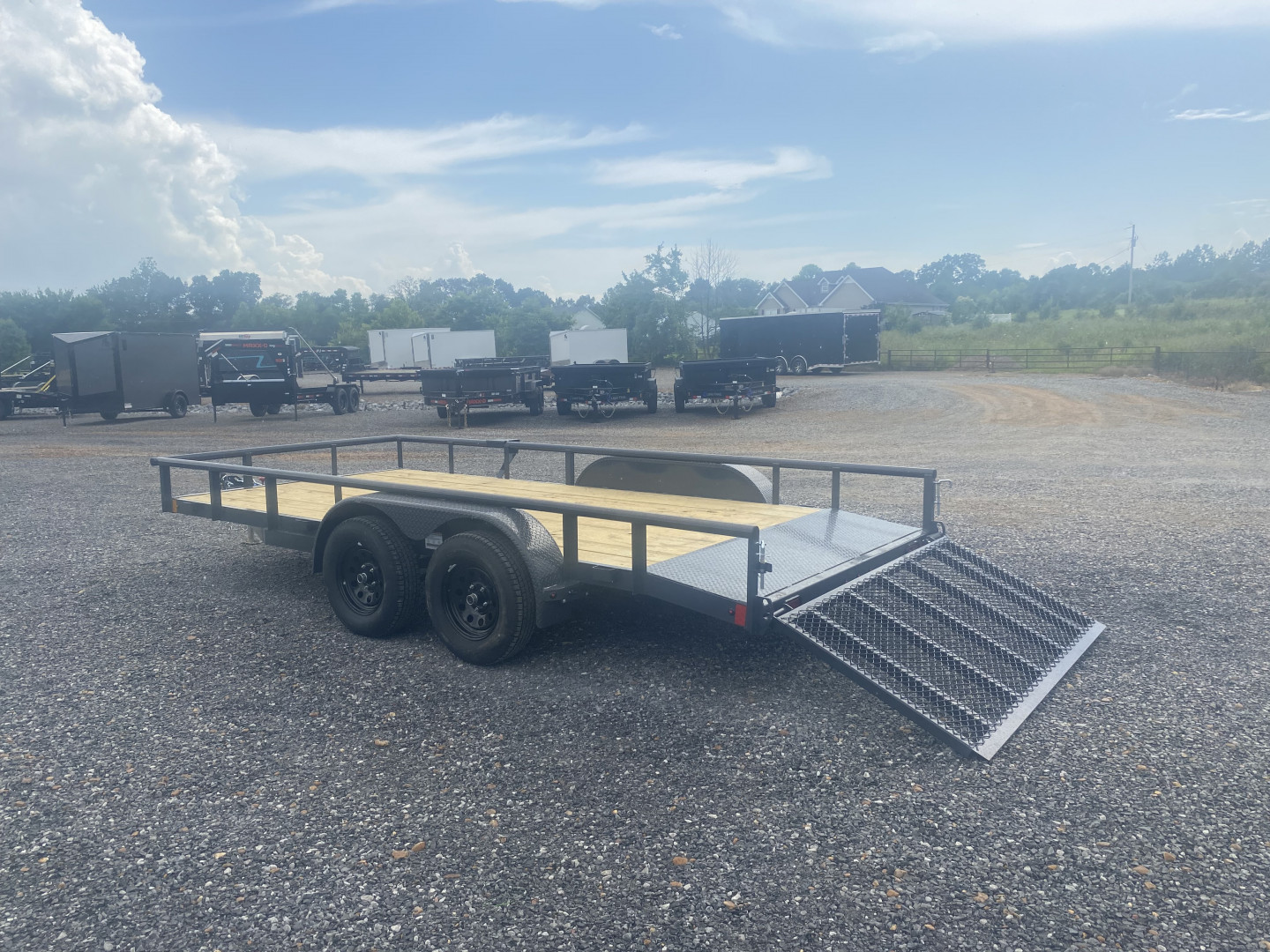 New 2025 Lamar 83"X16' 7K Utility Trailer