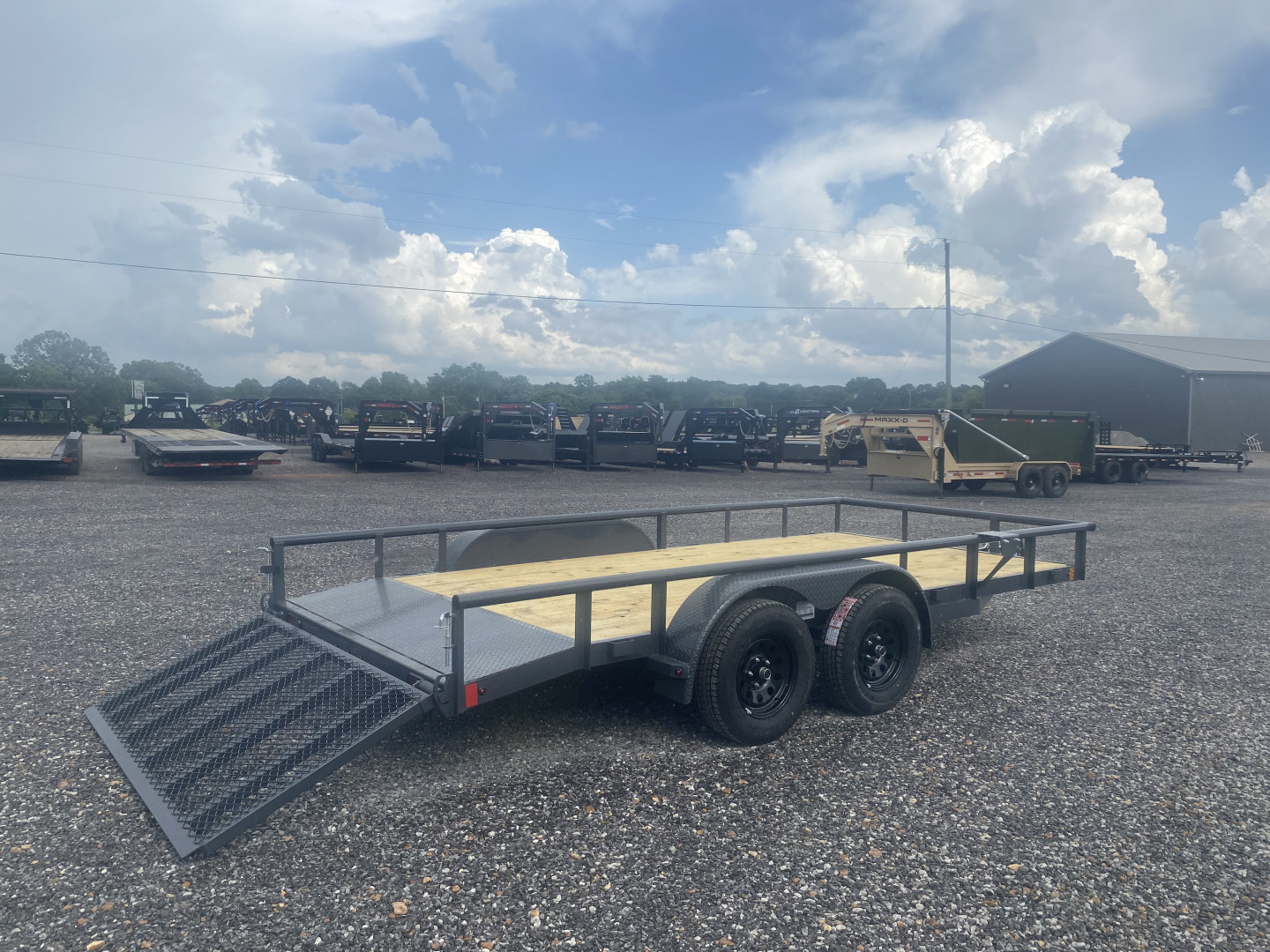 New 2025 Lamar 83"X16' 7K Utility Trailer