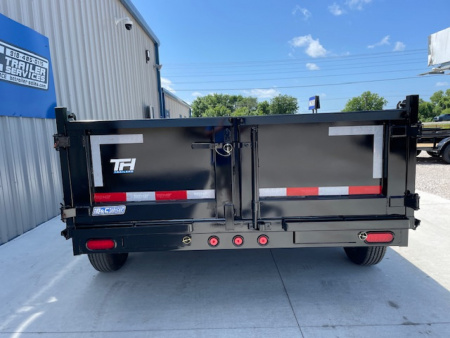New 2025 TOP HAT 77X12 BUMPER PULL DUMP TRAILER , 2' WALLS, (2)5200LB TANDEM AXLES, GVWR 9900LBS