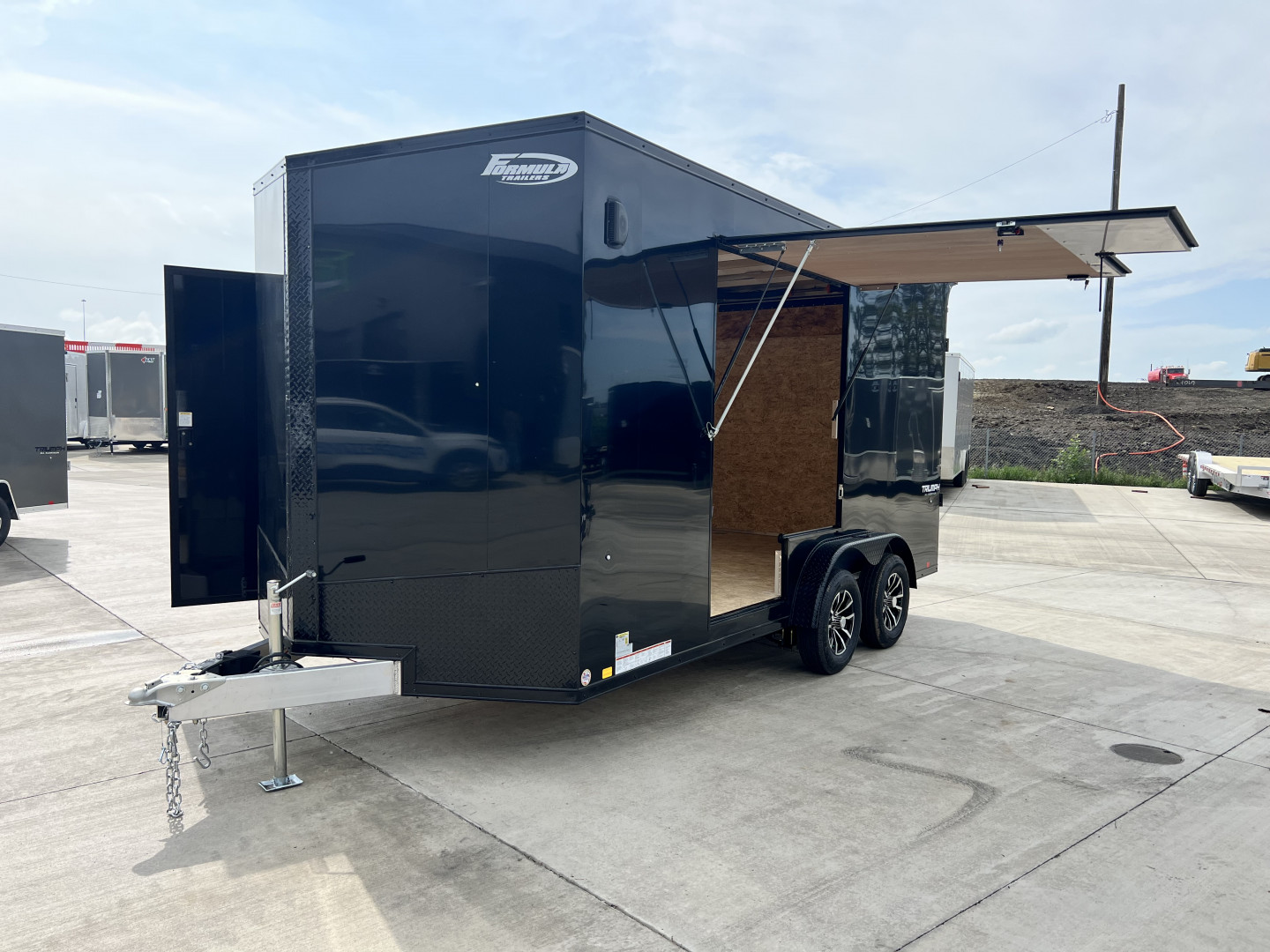 New 2025 Formula Trailers 7.5x16 UTV blackout Cargo / Enclosed Trailer