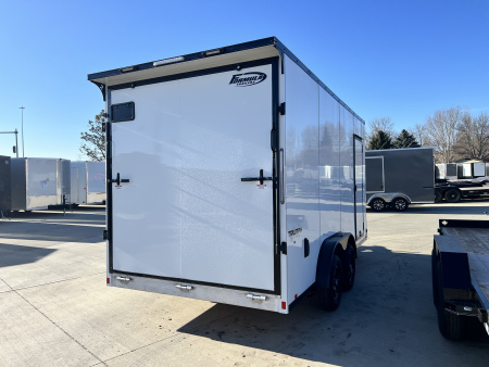 New NEW 2026 Formula 7.5x16 +V Triumph ALL ALUMINUM, QUALITY, 88” TALL BLACKOUT Edition Ramp 86” dr opening Enclosed Cargo Trailer