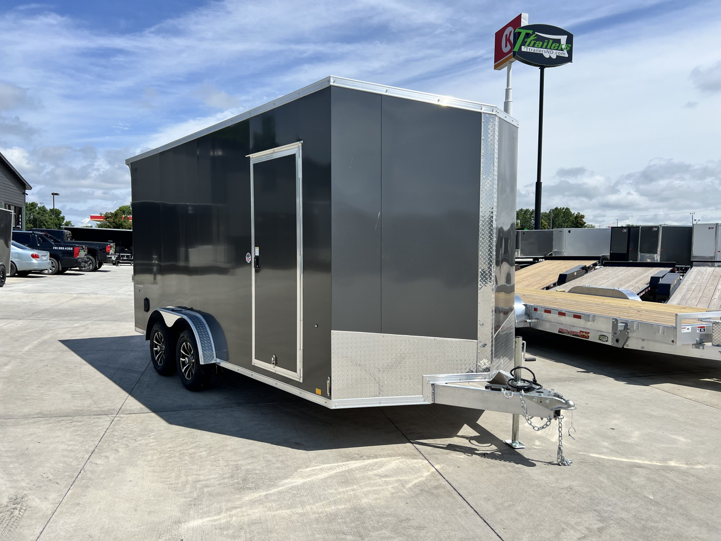 New NEW 2025 Formula 7.5x16 +V Triumph ALL ALUMINUM, WHITE Interior, QUALITY, 88” TALL Ramp 86” dr opening Enclosed Cargo Trailer