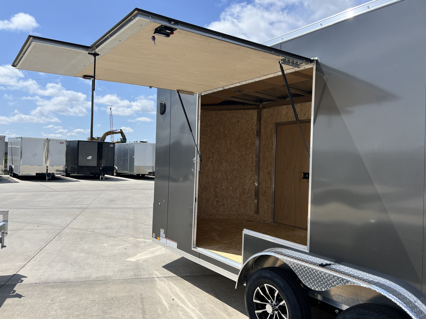 New NEW 2025 Formula 7.5x16 +V Triumph ALL ALUMINUM, WHITE Interior, QUALITY, 88” TALL Ramp 86” dr opening Enclosed Cargo Trailer