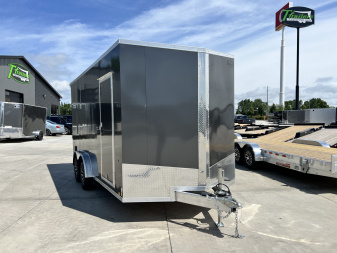New NEW 2025 Formula 7.5x16 +V Triumph ALL ALUMINUM, WHITE Interior, QUALITY, 88” TALL Ramp 86” dr opening Enclosed Cargo Trailer