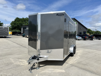 New NEW 2025 Formula 7.5x16 +V Triumph ALL ALUMINUM, WHITE Interior, QUALITY, 88” TALL Ramp 86” dr opening Enclosed Cargo Trailer