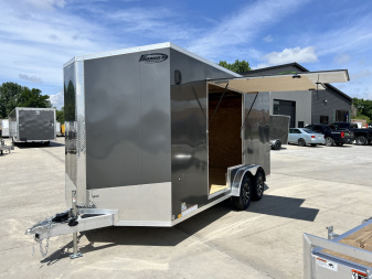 New NEW 2025 Formula 7.5x16 +V Triumph ALL ALUMINUM, WHITE Interior, QUALITY, 88” TALL Ramp 86” dr opening Enclosed Cargo Trailer