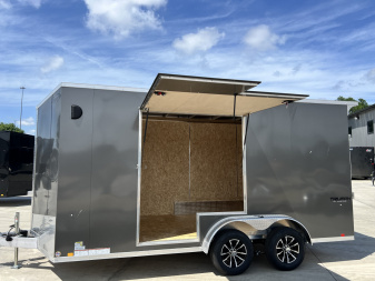 New NEW 2025 Formula 7.5x16 +V Triumph ALL ALUMINUM, WHITE Interior, QUALITY, 88” TALL Ramp 86” dr opening Enclosed Cargo Trailer