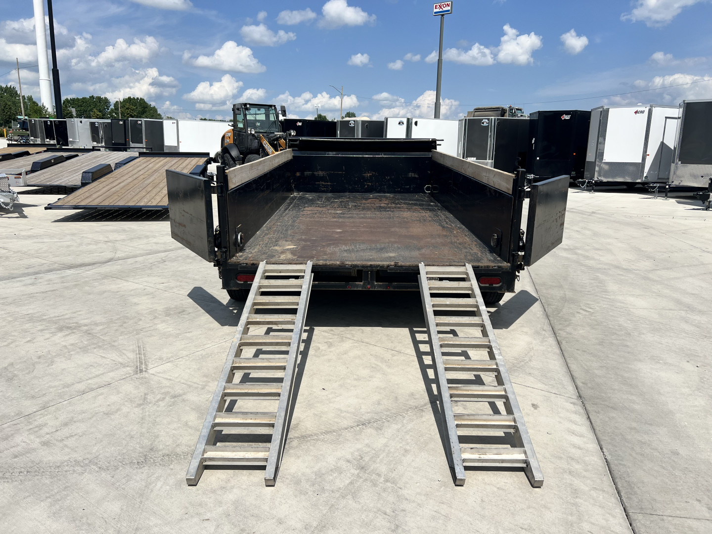 Aluminum Ramp Low Profile Dump Trailer