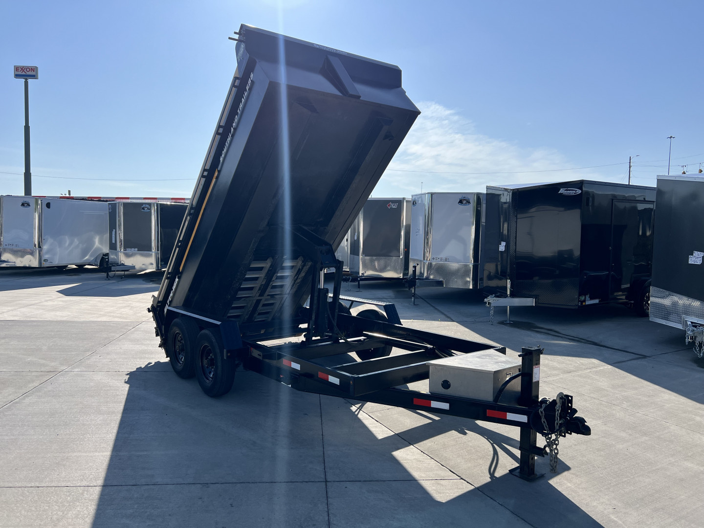 Aluminum Ramp Low Profile Dump Trailer
