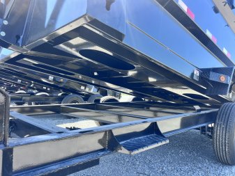 New 2026 IRON BULL 83 X 14 GOOSENECK DUMP TRAILER W/ 48" SIDES AND TELESCOPIC HOIST