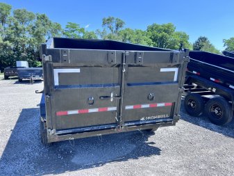 New 2026 IRON BULL 83 X 14 GOOSENECK DUMP TRAILER W/ 48" SIDES AND TELESCOPIC HOIST