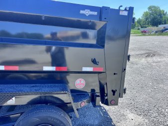 New 2026 IRON BULL 83 X 14 GOOSENECK DUMP TRAILER W/ 48" SIDES AND TELESCOPIC HOIST