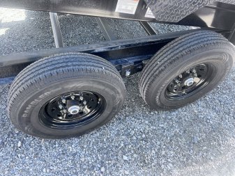 New 2024 IRON BULL 83X14 DUMP TRAILER W/ TELESCOPIC HOIST