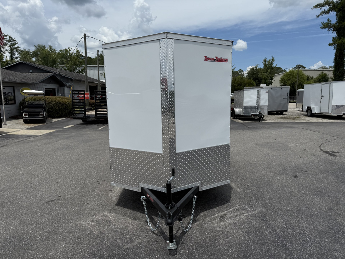 New TX6X10SA TEXAS TRAILERS 6' X 10' CARGO / ENCLOSED TRAILER W/ REAR RAMP DOOR & SIDE DOOR