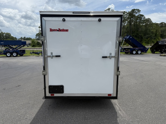 New TX6X10SA TEXAS TRAILERS 6' X 10' CARGO / ENCLOSED TRAILER W/ REAR RAMP DOOR & SIDE DOOR