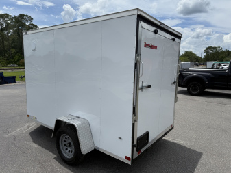 New TX6X10SA TEXAS TRAILERS 6' X 10' CARGO / ENCLOSED TRAILER W/ REAR RAMP DOOR & SIDE DOOR