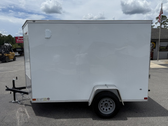 New TX6X10SA TEXAS TRAILERS 6' X 10' CARGO / ENCLOSED TRAILER W/ REAR RAMP DOOR & SIDE DOOR