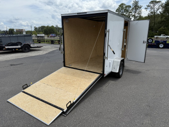 New TX6X10SA TEXAS TRAILERS 6' X 10' CARGO / ENCLOSED TRAILER W/ REAR RAMP DOOR & SIDE DOOR