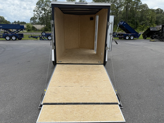 New TX6X10SA TEXAS TRAILERS 6' X 10' CARGO / ENCLOSED TRAILER W/ REAR RAMP DOOR & SIDE DOOR