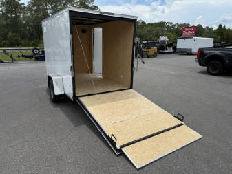 New TX6X10SA TEXAS TRAILERS 6' X 10' CARGO / ENCLOSED TRAILER W/ REAR RAMP DOOR & SIDE DOOR