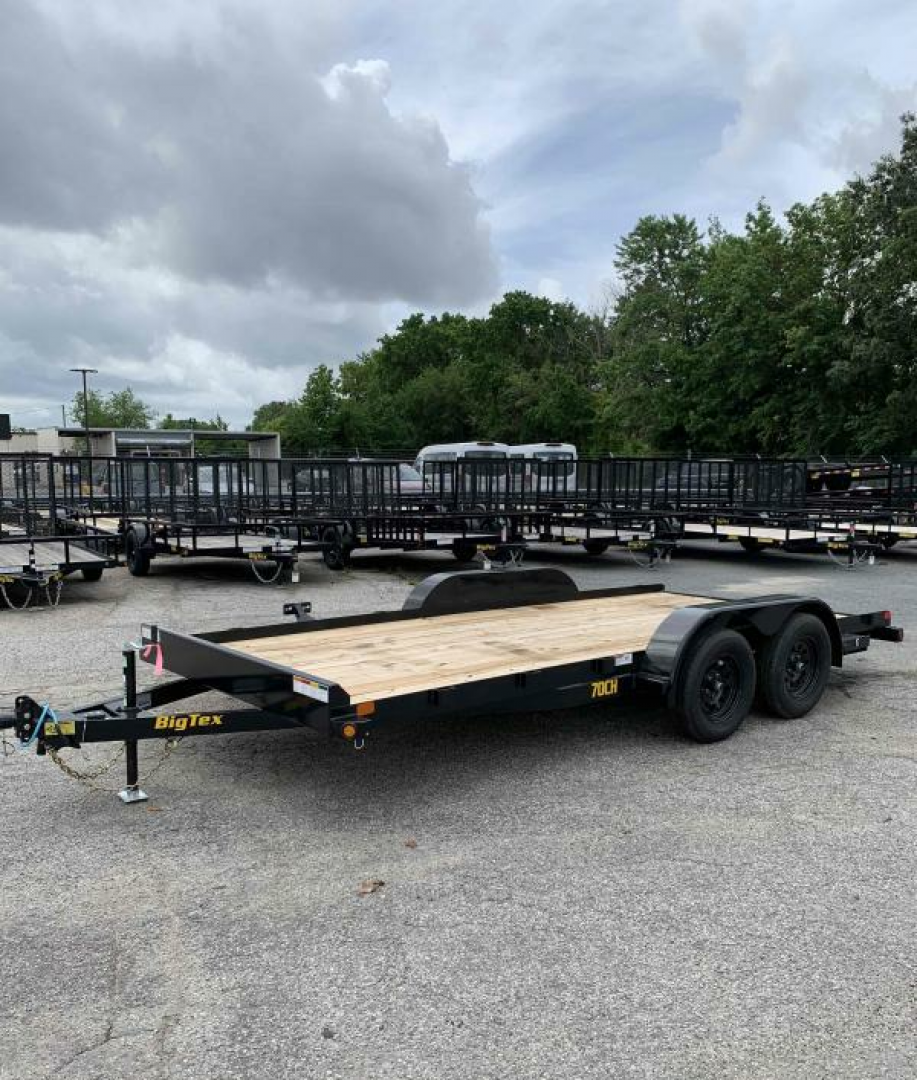 New 2026 Big Tex Trailers 16' 70CH 7K Car Trailer w/ Slide in Ramps Car / Racing Trailer