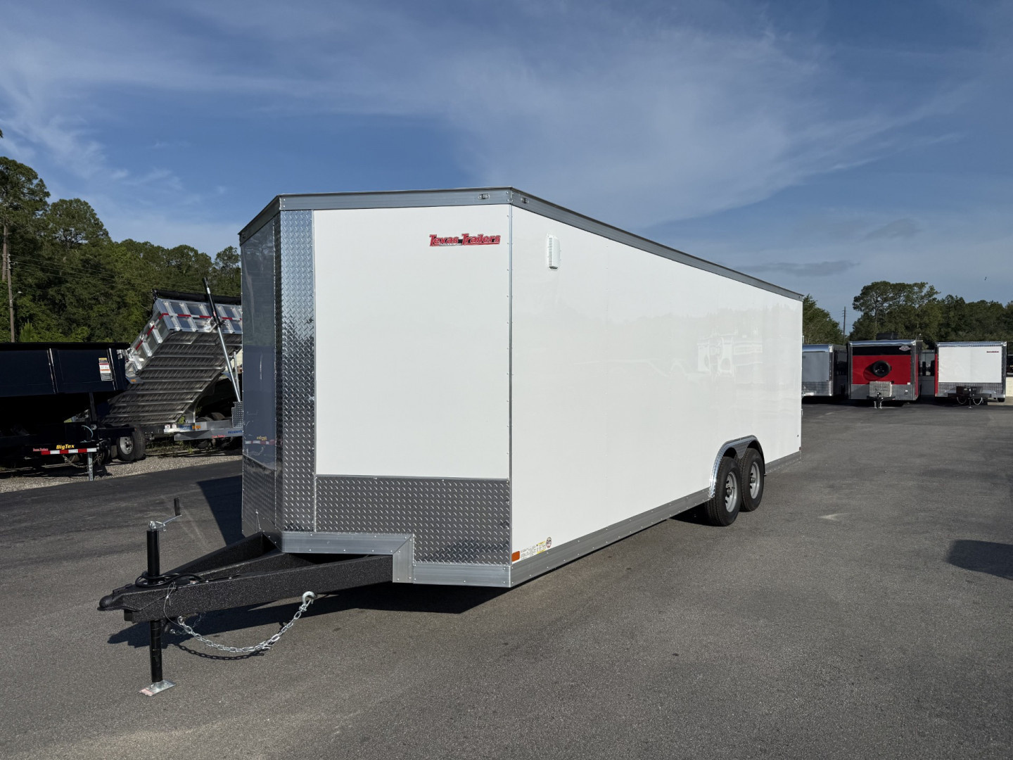 New TX8.5X24TA3 Texas Trailers Cargo / Enclosed Trailer w/ Ramp Door & 48" Side Door