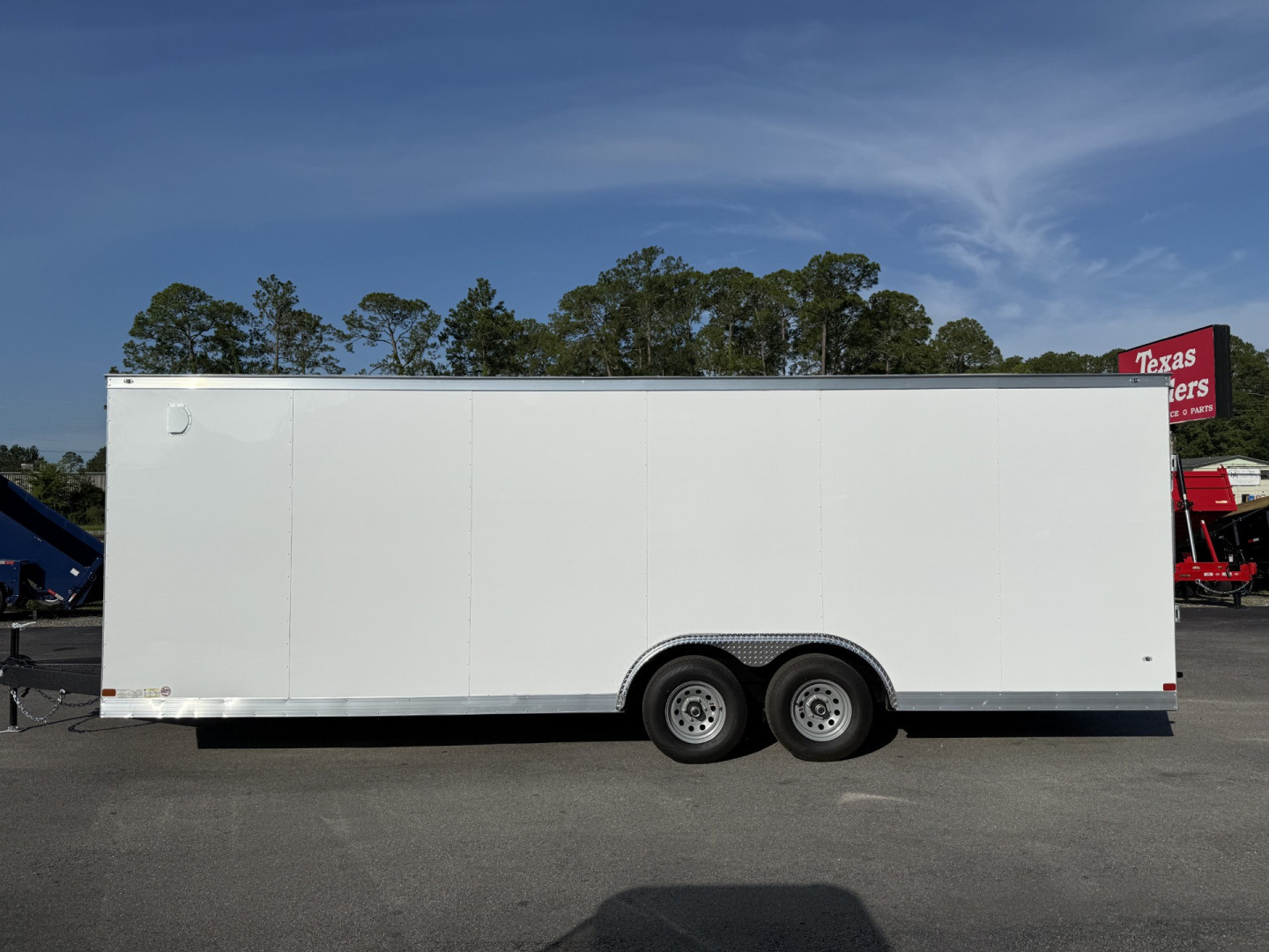 New TX8.5X24TA3 Texas Trailers Cargo / Enclosed Trailer w/ Ramp Door & 48" Side Door