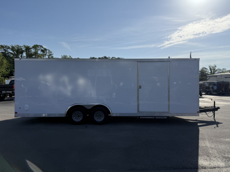New TX8.5X24TA3 Texas Trailers Cargo / Enclosed Trailer w/ Ramp Door & 48" Side Door