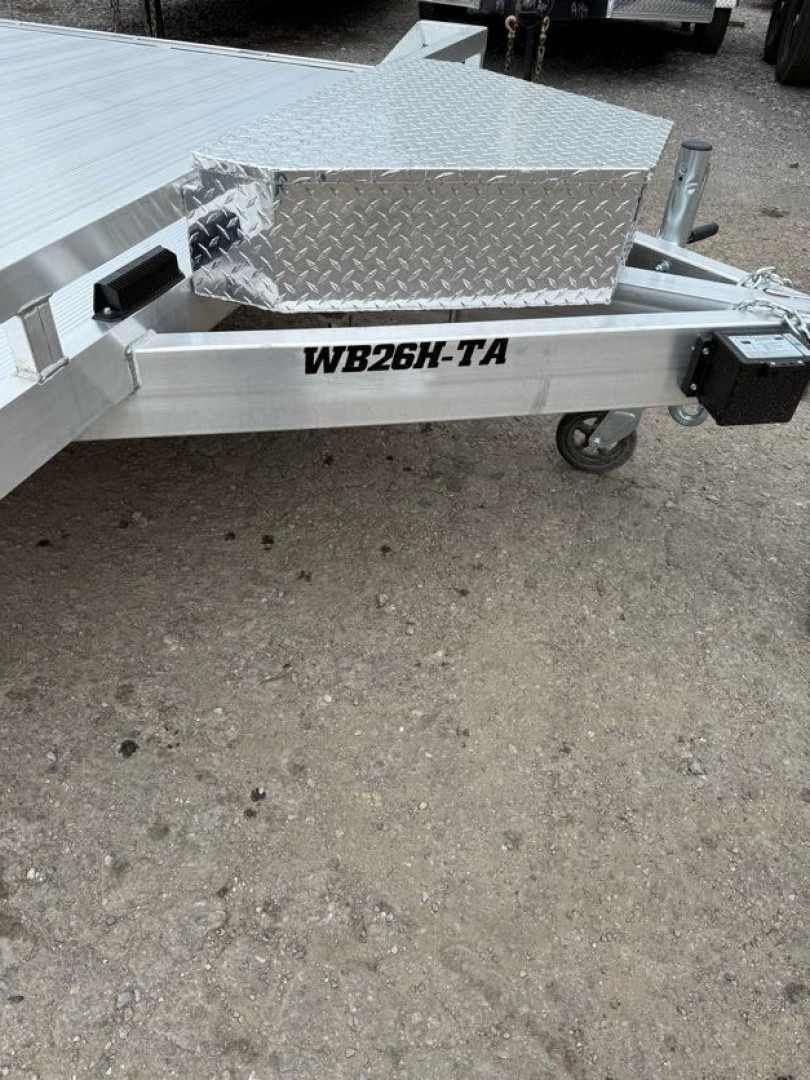 New 2025 Aluma WB26H-TA-EL-DOF-R-RR Utility Trailer