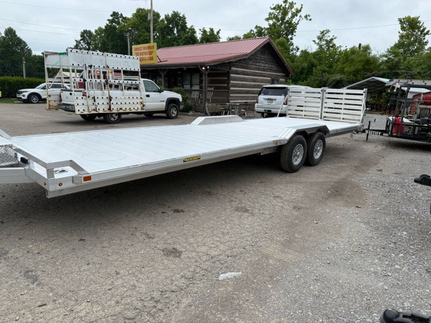 New 2025 Aluma WB26H-TA-EL-DOF-R-RR Utility Trailer