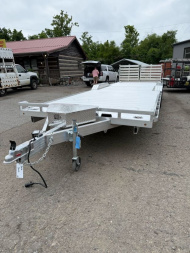 New 2025 Aluma WB26H-TA-EL-DOF-R-RR Utility Trailer