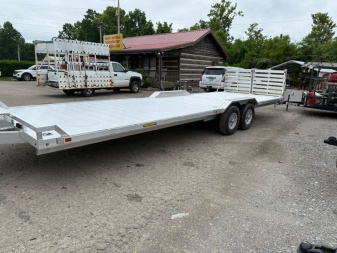 New 2025 Aluma WB26H-TA-EL-DOF-R-RR Utility Trailer
