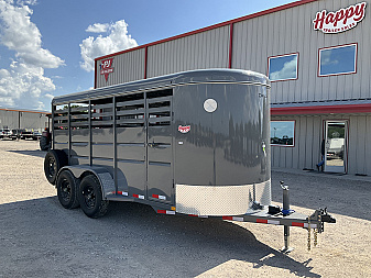 2025 Delco 6'x16' BP Livestock Trailer - S6