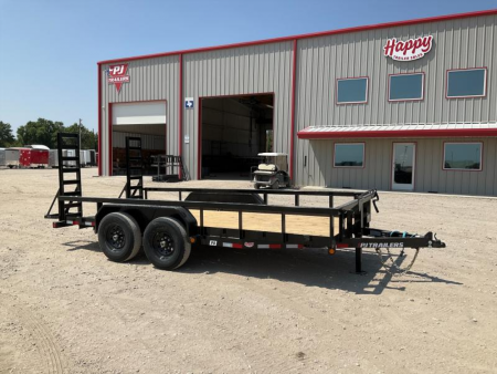 2026 PJ 83"x16' Angle Pipetop Trailer – P8