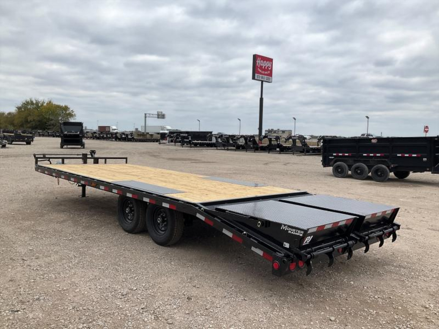 New 2026 PJ 102"x24' BP 8" I-Beam Deckover Trailer – F8