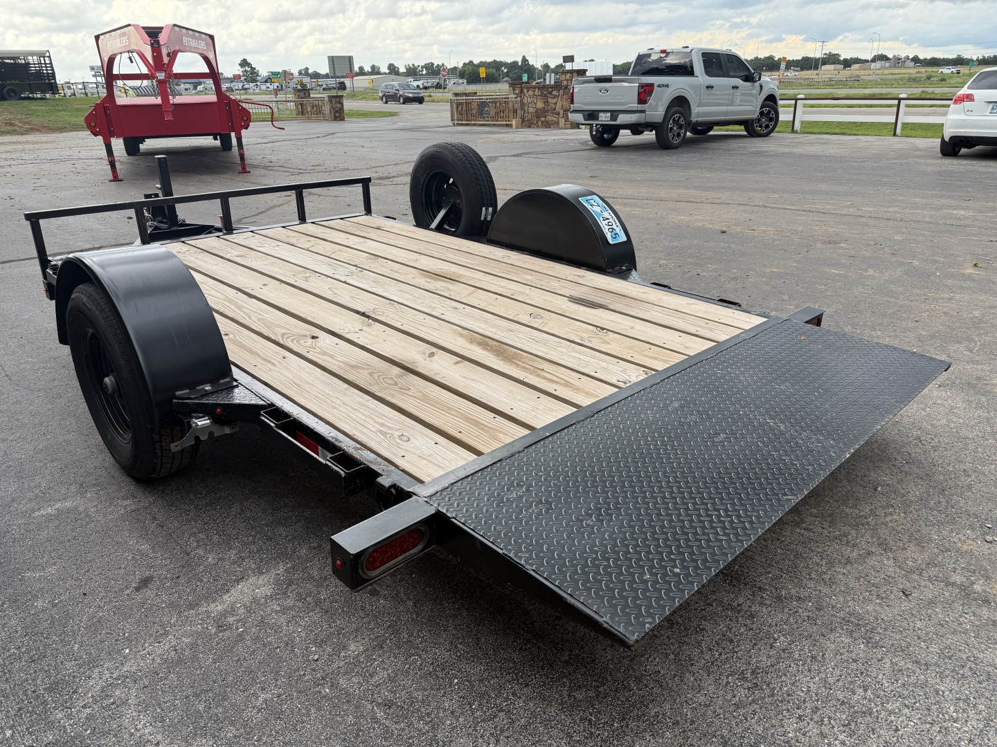 Used *USED* 2024 Interstate Trailers 77"x12' BP Tilt Trailer