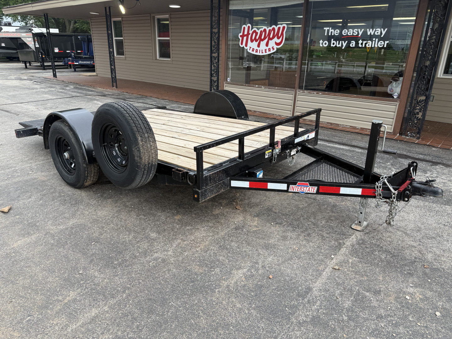 Used *USED* 2024 Interstate Trailers 77"x12' BP Tilt Trailer