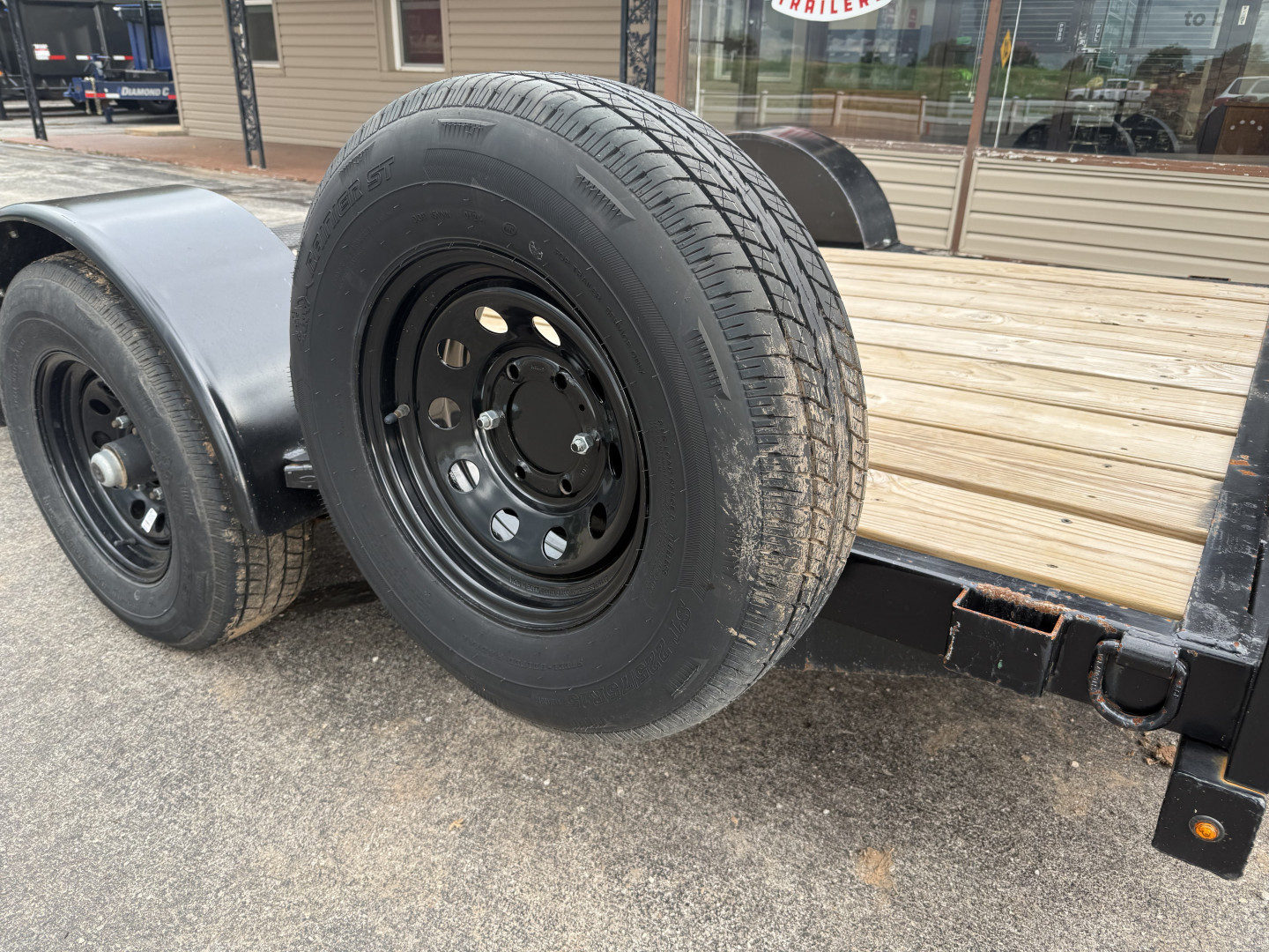 Used *USED* 2024 Interstate Trailers 77"x12' BP Tilt Trailer