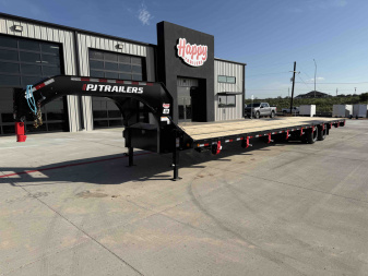 New 2026 PJ 102"x40' GN Low-Pro Flatbed w/ Duals - LD