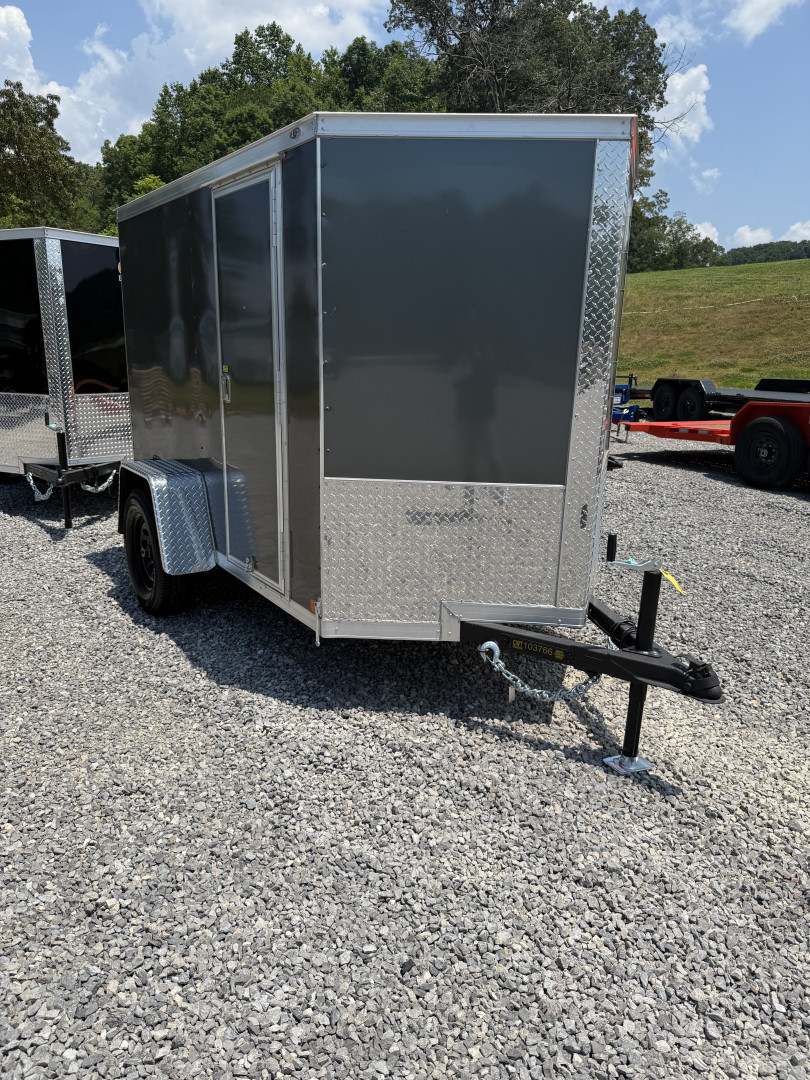 New 2025 Covered Wagon Trailers 5x8 SA 6' SIDE DOOR Cargo / Enclosed Trailer