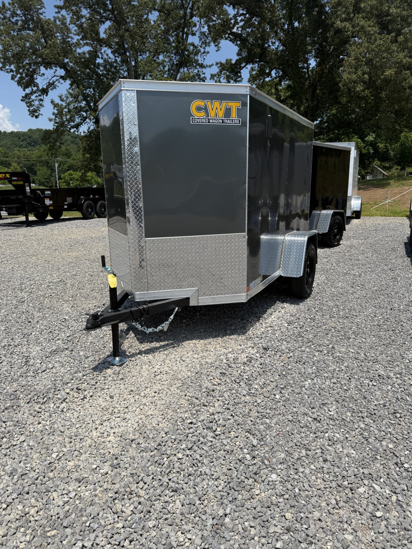 New 2025 Covered Wagon Trailers 5x8 SA 6' SIDE DOOR Cargo / Enclosed Trailer