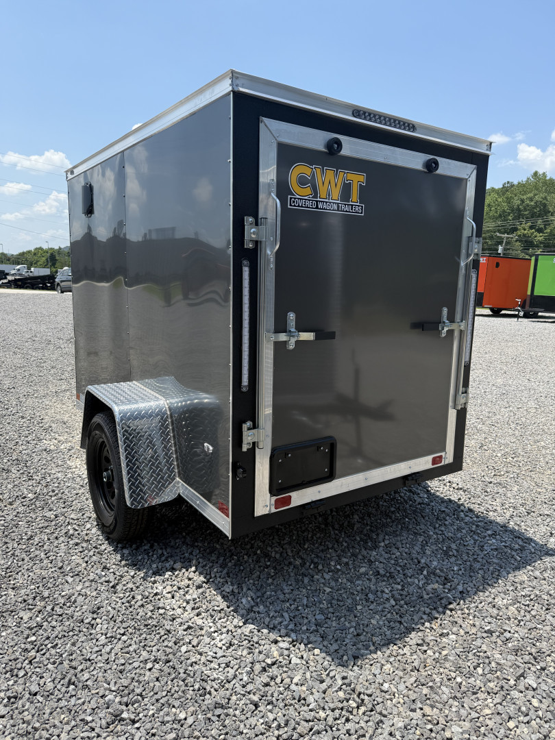 New 2025 Covered Wagon Trailers 5x8 SA 6' SIDE DOOR Cargo / Enclosed Trailer