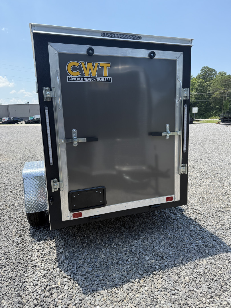 New 2025 Covered Wagon Trailers 5x8 SA 6' SIDE DOOR Cargo / Enclosed Trailer