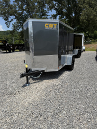 New 2025 Covered Wagon Trailers 5x8 SA 6' SIDE DOOR Cargo / Enclosed Trailer