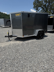 New 2025 Covered Wagon Trailers 5x8 SA 6' SIDE DOOR Cargo / Enclosed Trailer