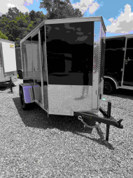 New 2025 Covered Wagon Trailers 5x8 SA 6' SIDE DOOR Cargo / Enclosed Trailer