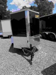 New 2025 Covered Wagon Trailers 5x8 SA 6' SIDE DOOR Cargo / Enclosed Trailer
